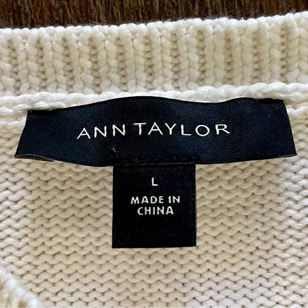 Classic Cream Boatneck Women's Sweater - Picture 7 of 8
